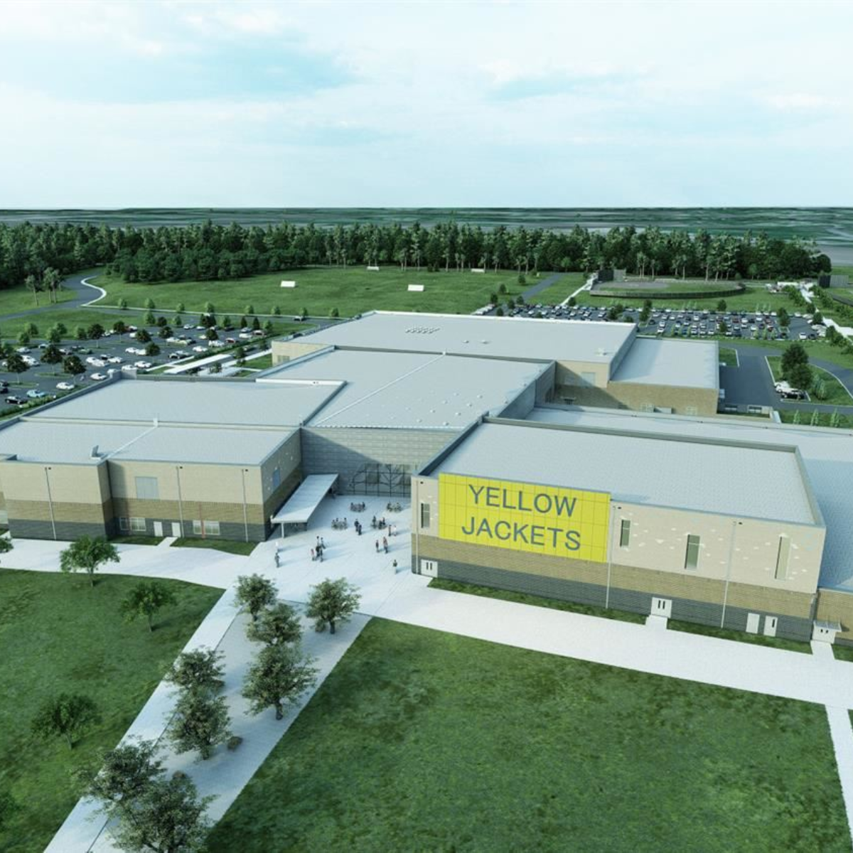 Rendering of new Forest Hills High School