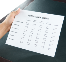 Employee annual review sheet