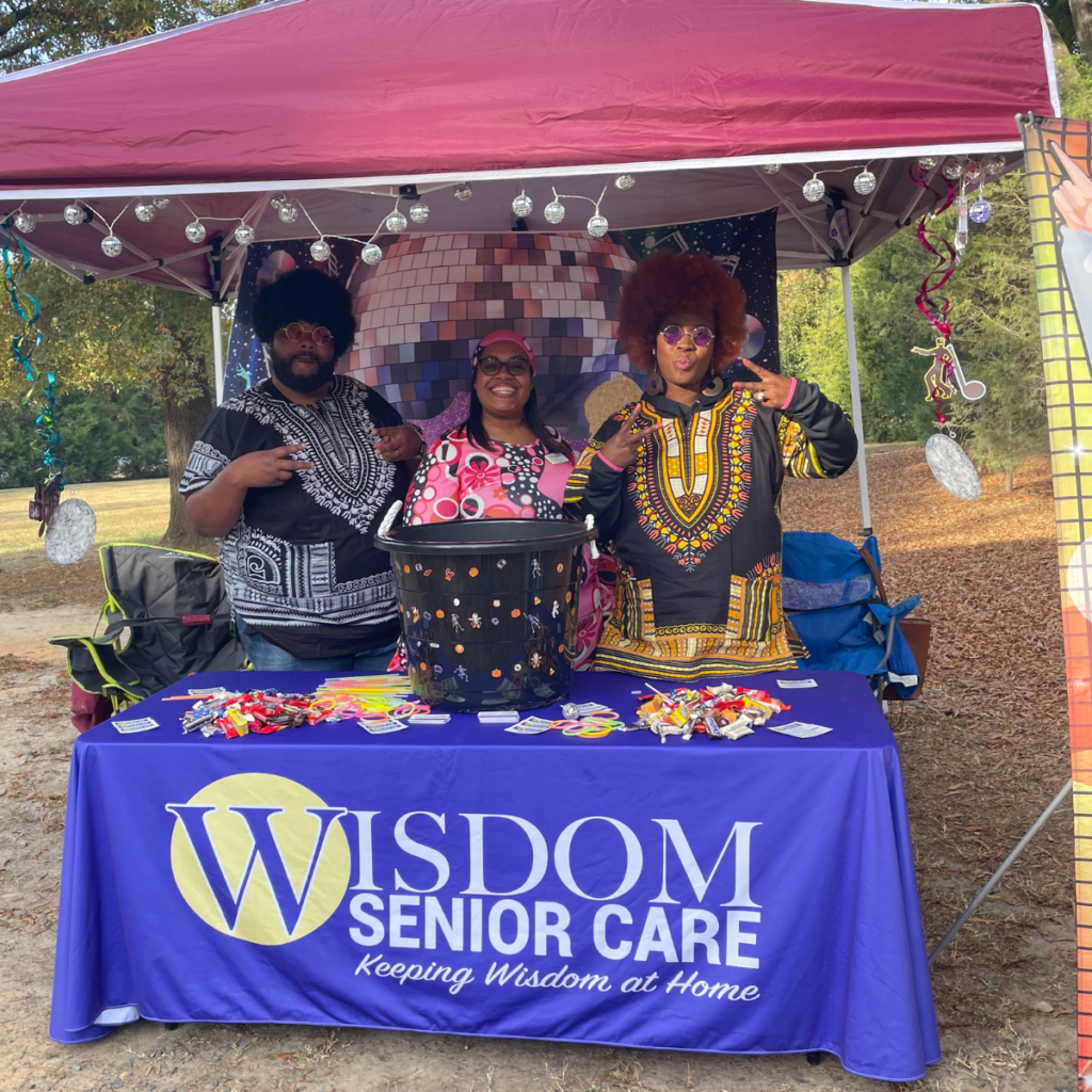 Wisdom Senior Care Team at a festival