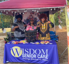 Wisdom Senior Care Team at a festival
