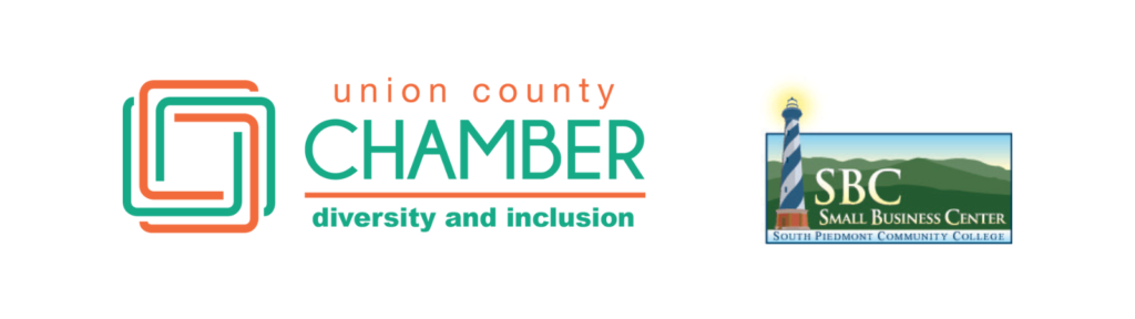 Union County Chamber Diversity and Inclusion and Small Business Center at South Piedmont Community College logos