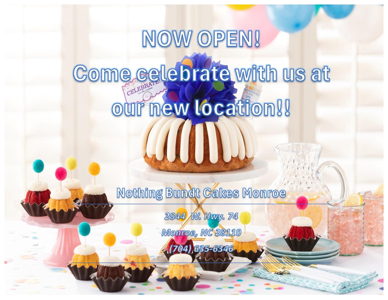 Nothing Bundt Cakes - Monroe Blog Ad Now Open in Monroe