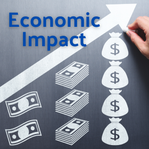 Graphic with "Economic Impact"
